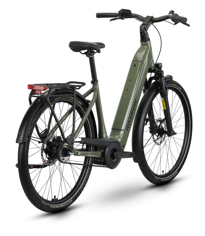 RAYMON Metmo Comp Wave 27,5-Zoll E-Bike Größe S - Bosch Performance Line - 600 Wh - Shimano Nexus 5-Gang - Rücktritt - Highlandgreen
