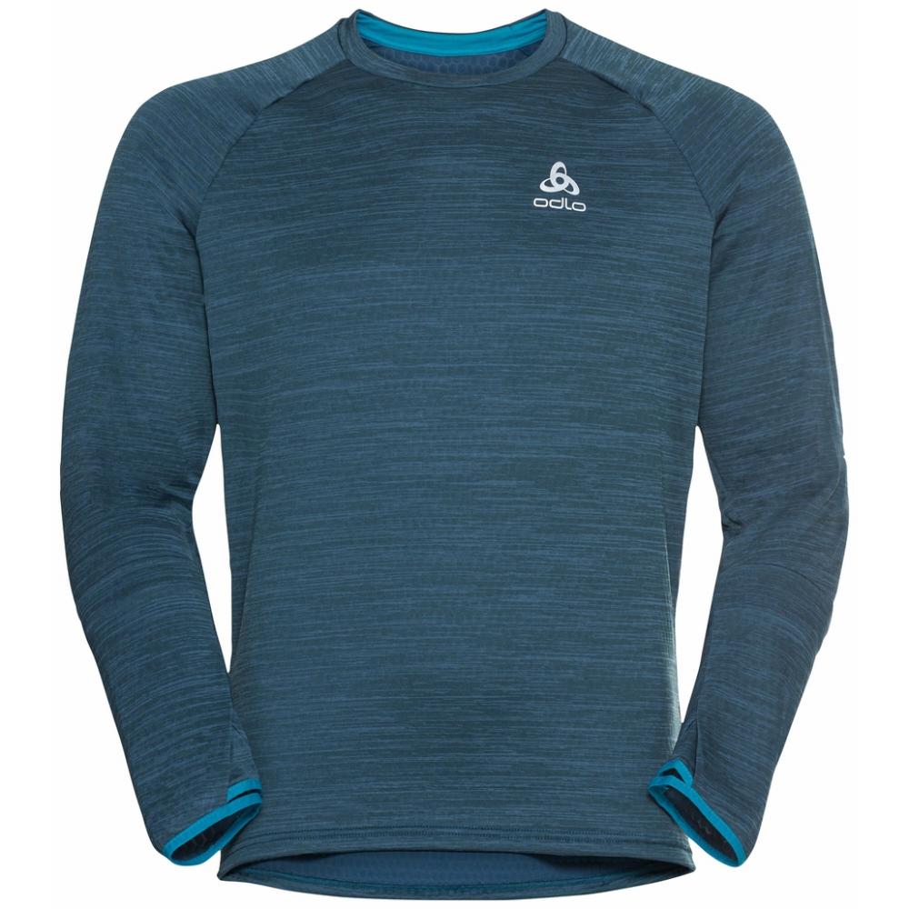 Odlo Men Mid Layer Run Easy deep dive melange Größe M