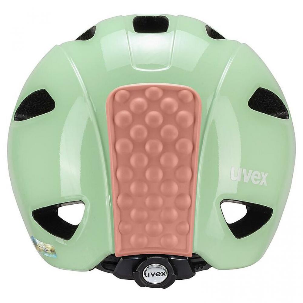 Uvex Oyo Kinder-Fahrradhelm mint-peach 50-54 cm  Leicht, individuell anpassbar, erweiterbar mit LED-Licht, uvex xTRA Shield, Schläfen- und Hinterkopfschutz, optimale Belüftung