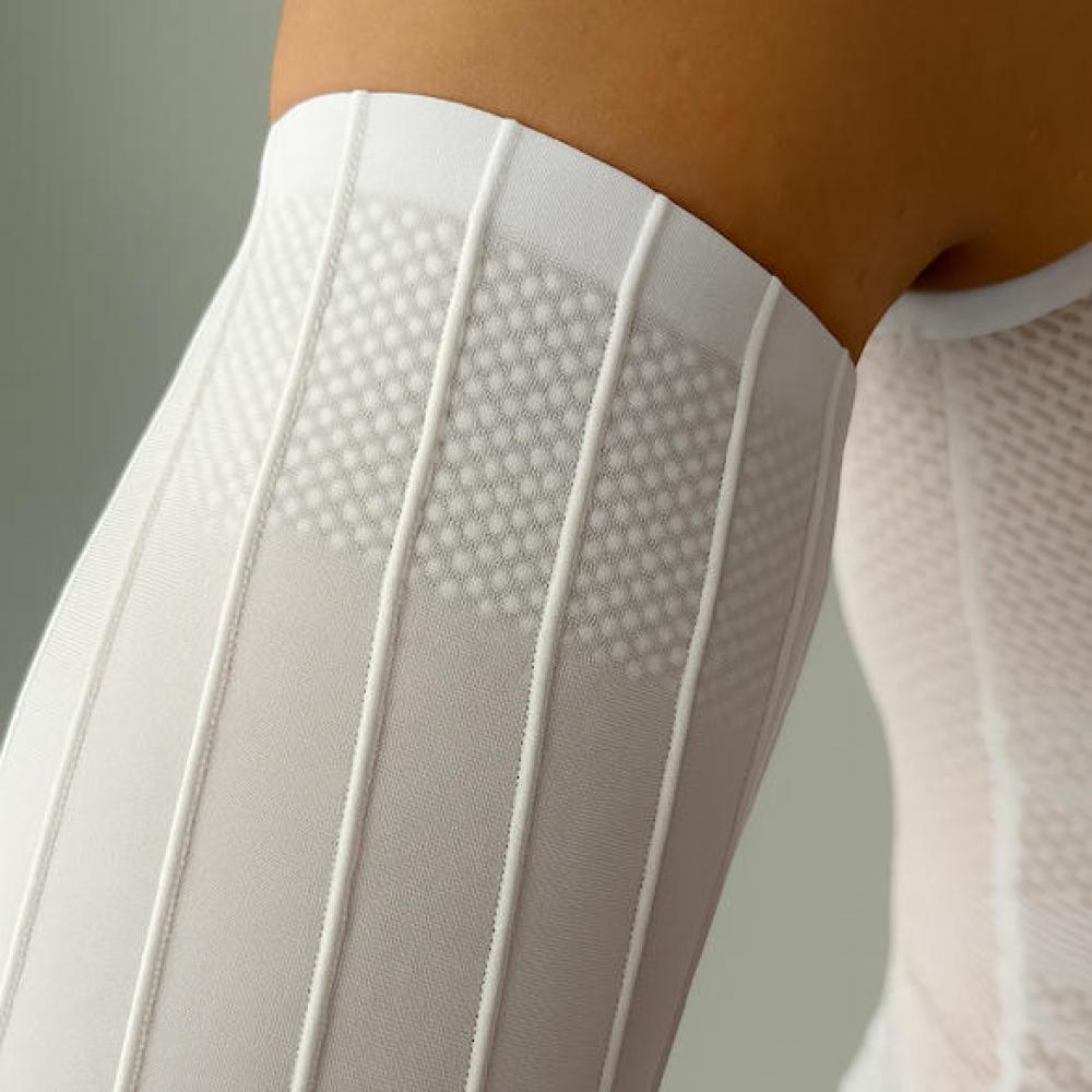 VeloToze Armlinge Aero L/XL Weiß - aerodynamische Performance-Armlinge