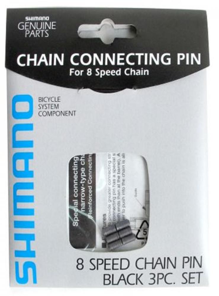 Shimano Kettenverbindungsstifte für 8-Gang-Kette, schwarz, 3 Stück