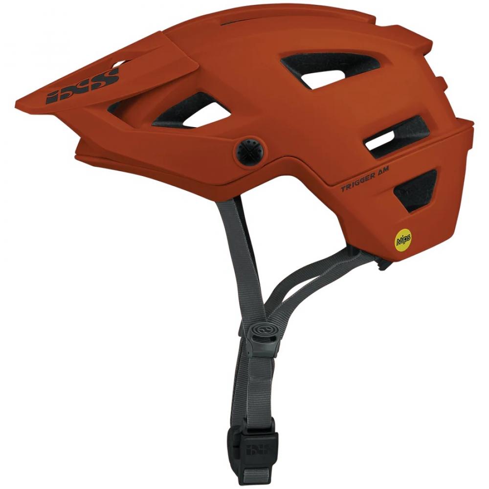 IXS Trigger AM MIPS All-Mountain-Helm in Burnt Orange S/M, sicherer Fahrradhelm für Mountainbiker.