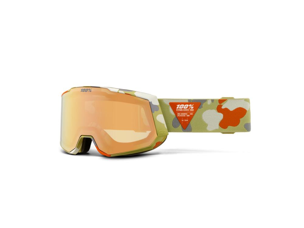 100% SNOWCRAFT XL HiPER Skibrille Copper ML - Premium Goggle mit HiPER® Lens Technology