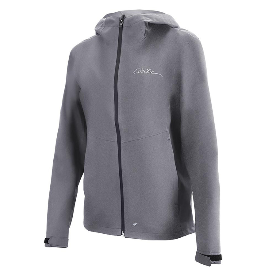 CHIBA Rainjacket Damen - wasserdicht, winddicht, atmungsaktiv, XS, hellgrau