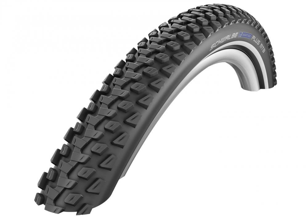 Schwalbe Marathon Plus MTB 29x2.25 Zoll Drahtreifen mit griffigem Stollenprofil.