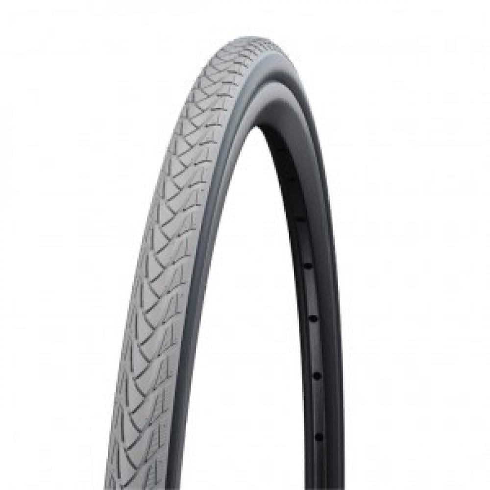 Schwalbe Marathon Plus 24x1.35" (37-540) grau/schwarz HS440 Drahtreifen, unplattbar, SmartGuard Pannenschutz, ideal für Rollstühle