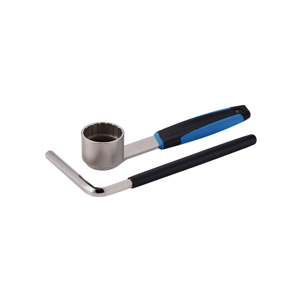 BBB Cycling BBB Innerlagerschlüssel UltraGrip schwarz/blau One Size schwarz - präziser Tretlager-Werkzeugsatz