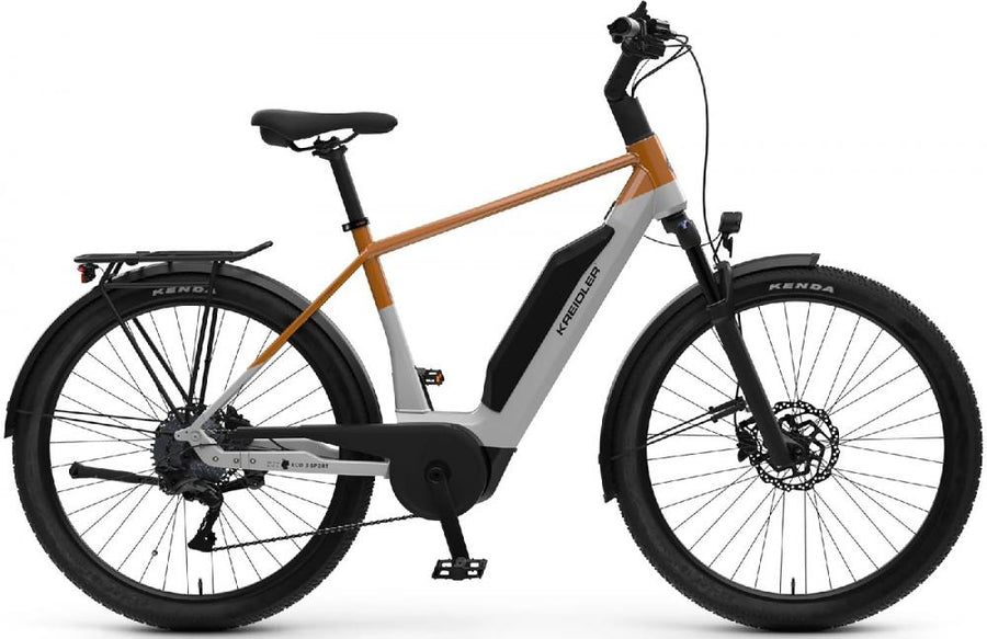 Kreidler, Eco3 Sport, He 55, Perf. 545Wh Shimano Cues 9-Gg. Disc, Grau matt / Gold matt