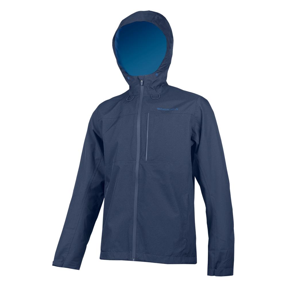 Endura Hummvee wasserdichte Kapuzenjacke ink blue XXL - funktionale Regenjacke für Trail und Alltag, wasserdicht, atmungsaktiv, robust und komfortabel