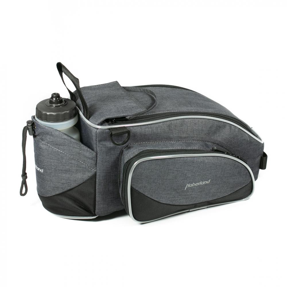 Haberland Gepäckträgeraufsatztasche Flexibag XL beige - erweiterbare Racktime-Tasche mit 20 L Volumen