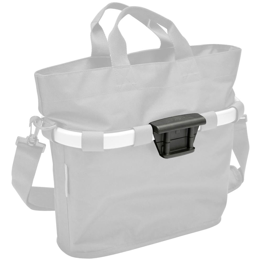 KLICKfix City-Tasche Bikebasket oval Reisenthel grau 17,5 x B 31 x H 34cm