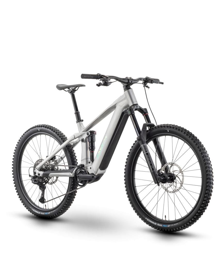 RAYMON Durok Pro 29 Zoll E-Fully Größe M - Avinox M2S - 800 Wh - Shimano Deore XT 11-fach - Raw Alloy