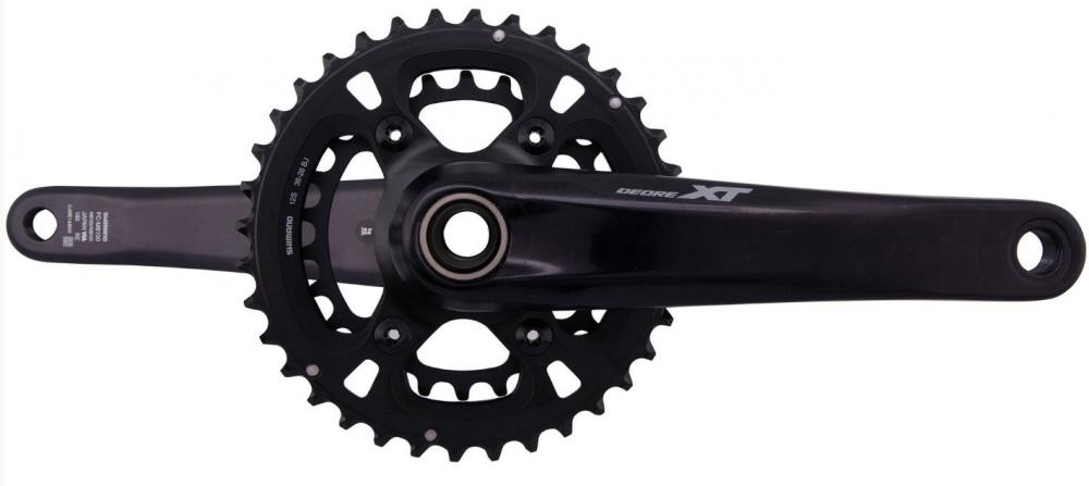 SHIMANO Kurbelgarnitur DEORE XT FC-M8120-B2 Kurbelgarnitur - 12-fach, 180 mm, 36-26 Zähne, 26 Zähne