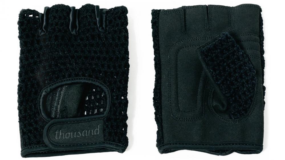Thousand Courier Gloves Black S - Fahrradhandschuhe für Pendler, atmungsaktiv, rutschfest, stoßdämpfend, Größe S, leichtes Gewicht
