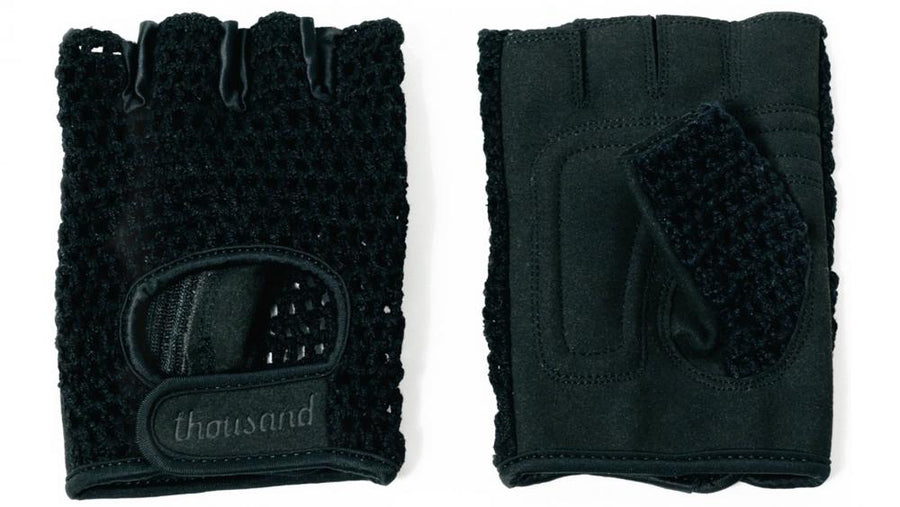 Thousand Courier Gloves Black S - Fahrradhandschuhe für Pendler, atmungsaktiv, rutschfest, stoßdämpfend, Größe S, leichtes Gewicht