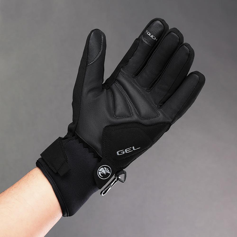 CHIBA Dry Star - wasserdichte, winddichte & atmungsaktive Radhandschuhe schwarz XL