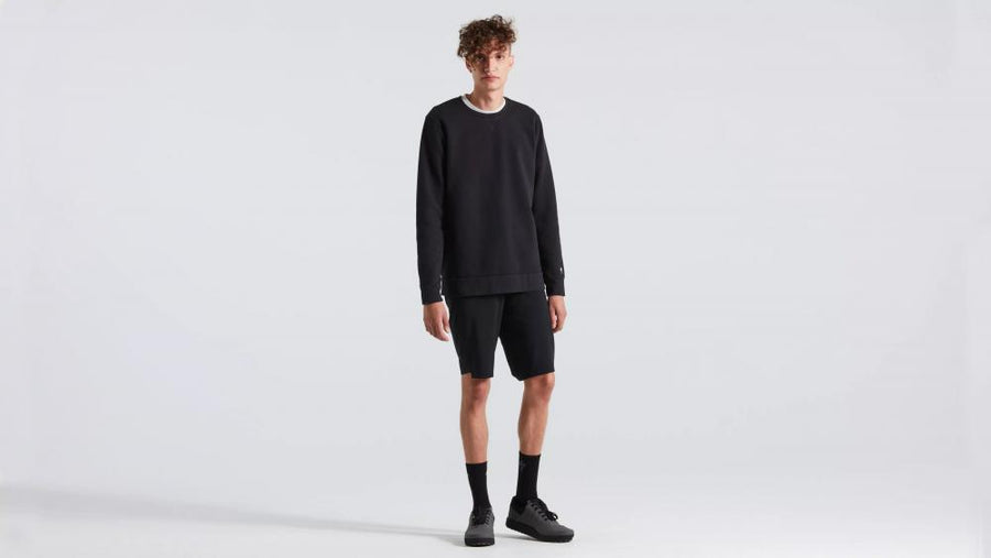 LEGACY CREWNECK LS MEN BLK S - Langarm Herren Sweatshirt Schwarz Größe S - Langarmshirt