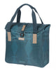 Basil Elegance Fahrradshopper, 20-26L, estate blau, recyceltes PET, wasserabweisend, Hook-On-System, gepolsterte Gurte, 39x39x17cm