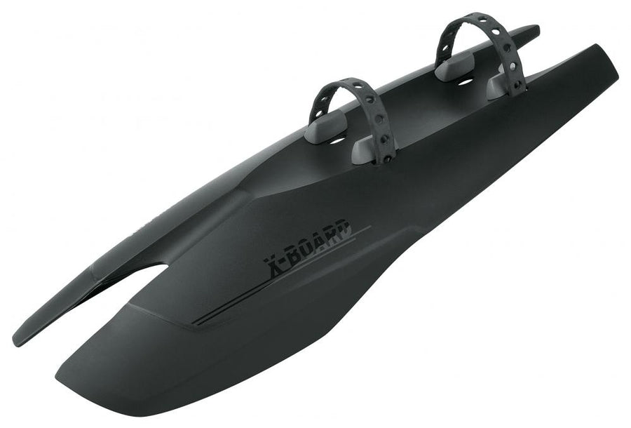 SKS X-Board DARK Schutzblech für Enduro-Bikes, 2-Komponenten-Kunststoff, Unterrohrmontage, robuster Spritzschutz, passend für alle Radgrößen, schwarz