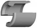 SHIMANO Bremsmantel CB-E110 2-tlg. - Ersatz-Bremsmantel für Rücktrittbremsen, ca. 41 g