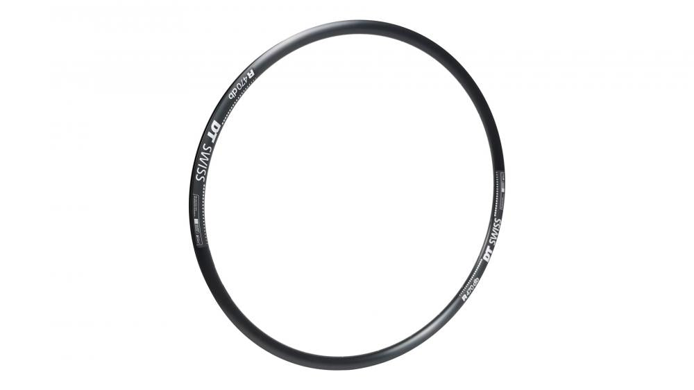 DT Swiss R470 Felge 700C 24 Loch Disc Schwarz/Charcoal - Vorne & Hinten - Felgenbremsbelag