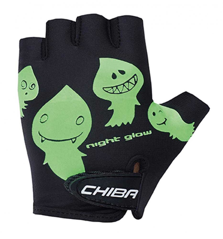 CHIBA Cool Kids - Kinder Fahrradhandschuhe schwarz, Größe M