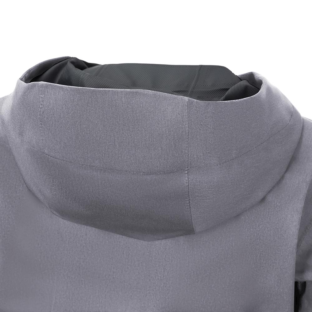 CHIBA Rainjacket Damen - wasserdicht, winddicht, atmungsaktiv, 4XL, hellgrau