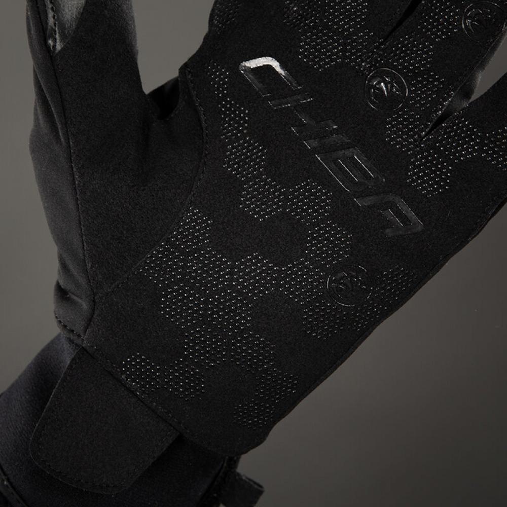 Chiba Classic Winter Vollfingerhandschuh Schwarz Gr. M - unisex, winddicht, Thinsulate-Futter, Klettverschluss & Touchfunktion