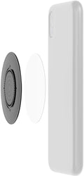 FIDLOCK VACUUM Klebe-Patch schwarz - Universeller 3M-Klebepatch zur Befestigung von Smartphones an VACUUM-Halterungen, 360° drehbar, kompatibel mit glatten Hüllenoberflächen