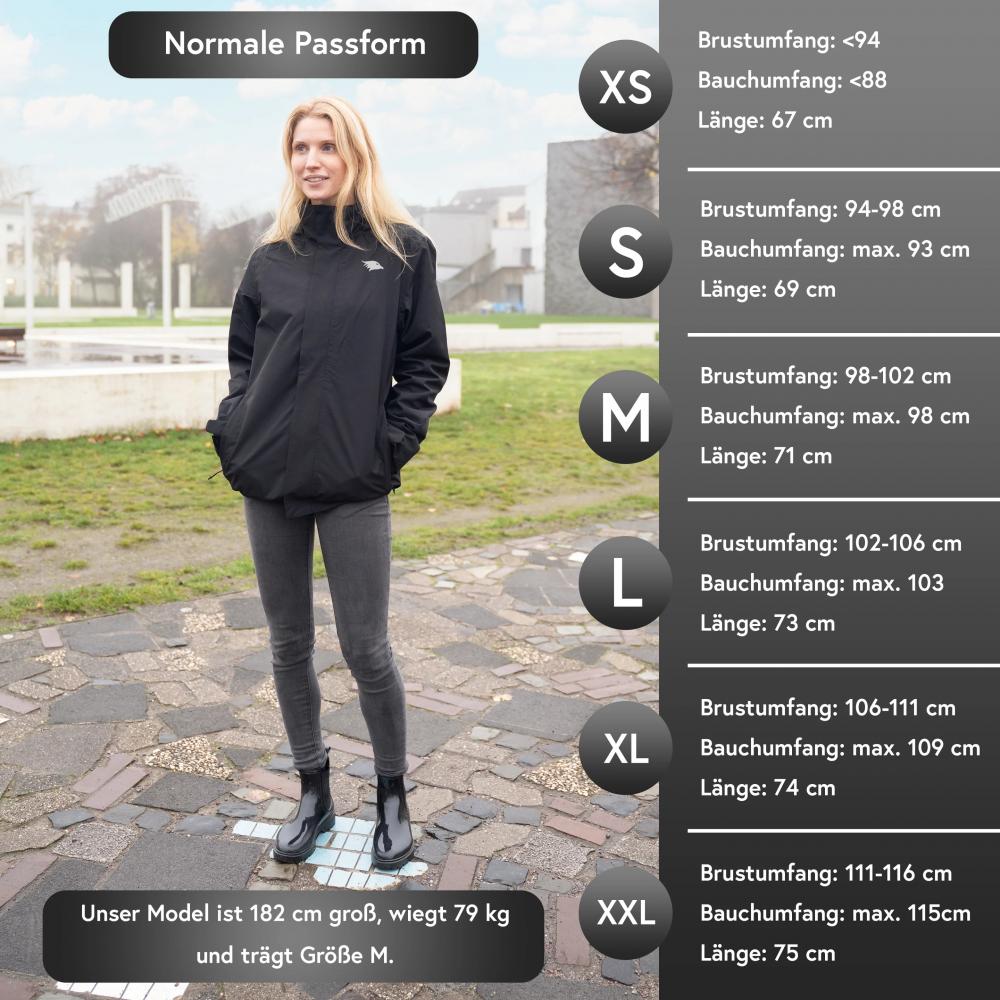 Valkental Damenjacke 3in1 Smart Jacket wasserdichte Jacke mit Fleece Zipp-In S schwarz