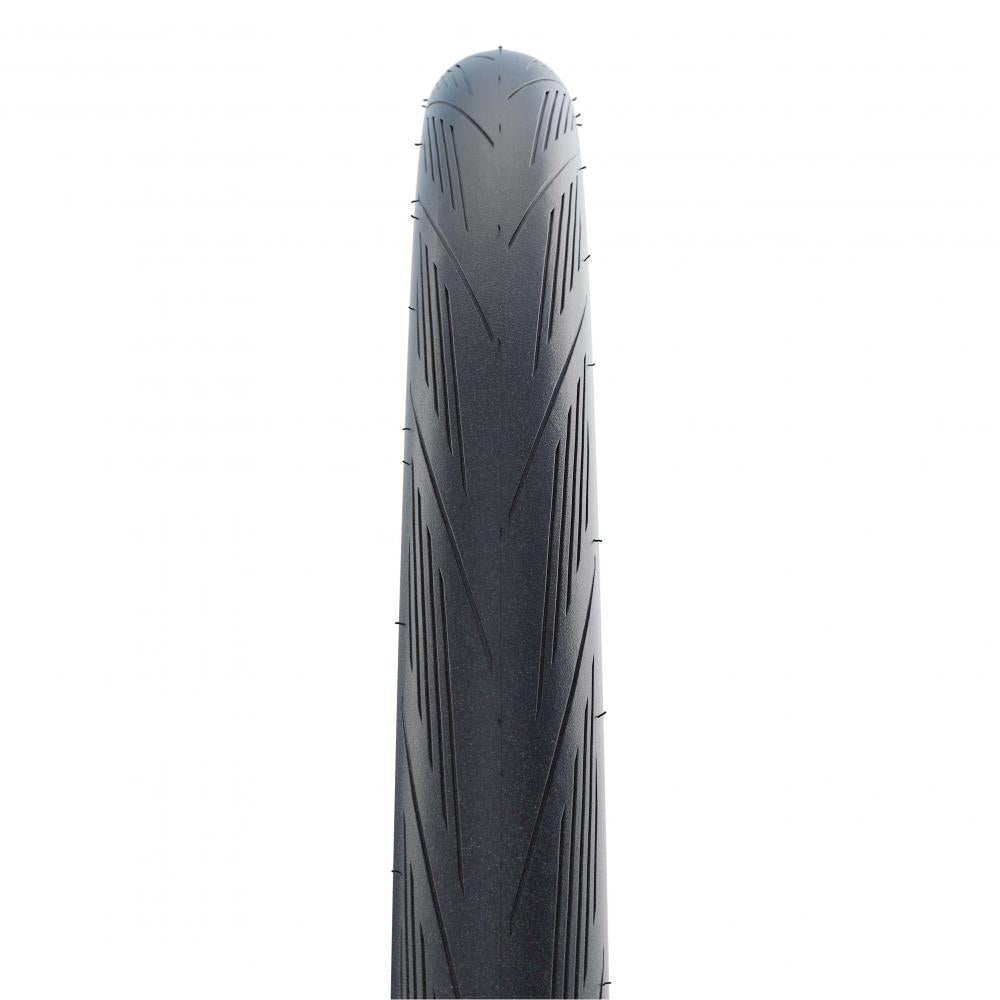 Schwalbe Lugano II Rennradreifen 700x23C, schwarz, mit Längsprofil und K-Guard Schutz.