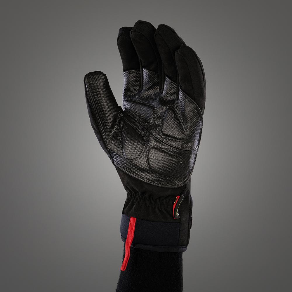 CHIBA Warm Winter - wasserdichte Winter-Radhandschuhe schwarz XL mit Gelpolsterung
