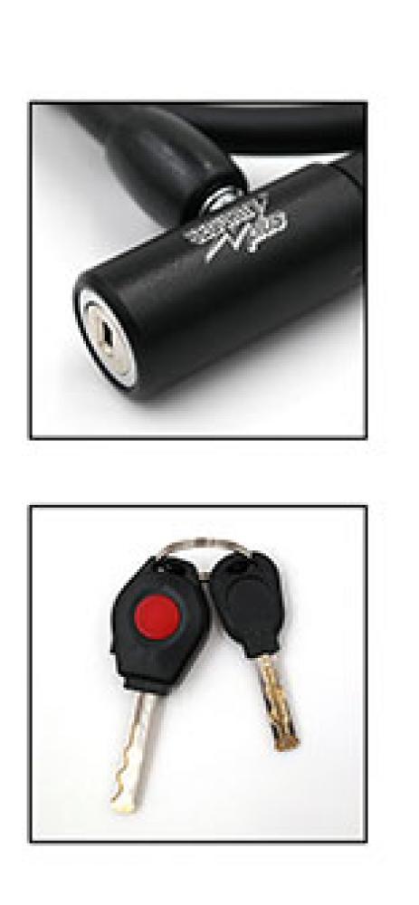 Security Plus Kabelschloss K88 Stahl L=1.200mm Ø=12mm schwarz