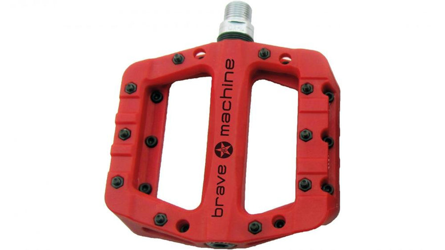 Brave Classics Plattformpedal Dirt Light Nylon rot