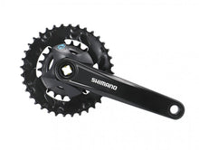 SHIMANO Kurbelgarnitur FC-M315-2 7/8-fach 170 mm 36-22 Zähne - robuste MTB-Antriebseinheit