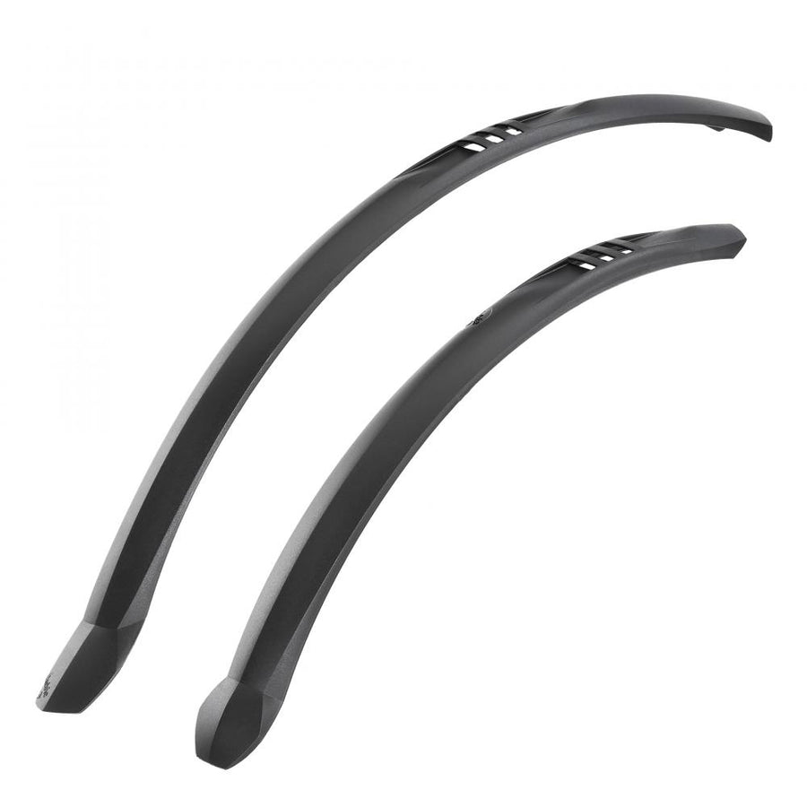 HEBIE Taipan 28 Zoll Steckschutzblech-Set schwarz für Trekking & Cityräder, Befestigungswinkel inklusive.