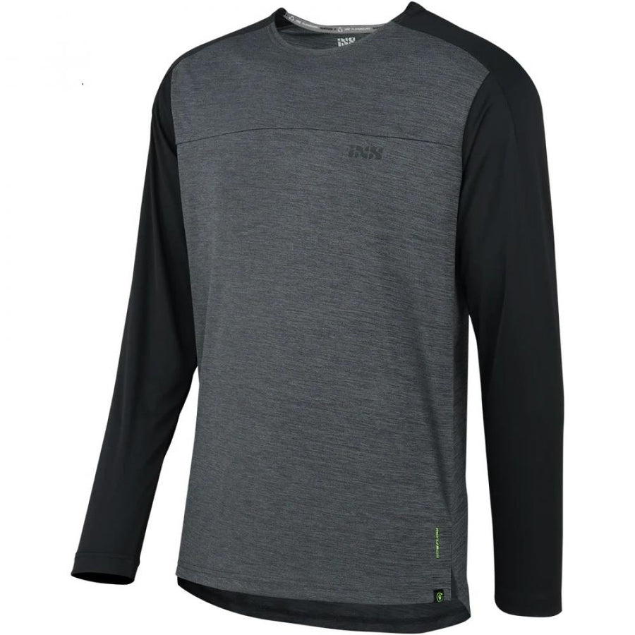 IXS Sports Division iXS Flow X Long Sleeve Jersey L graphite/black - atmungsaktives Bike-Trikot