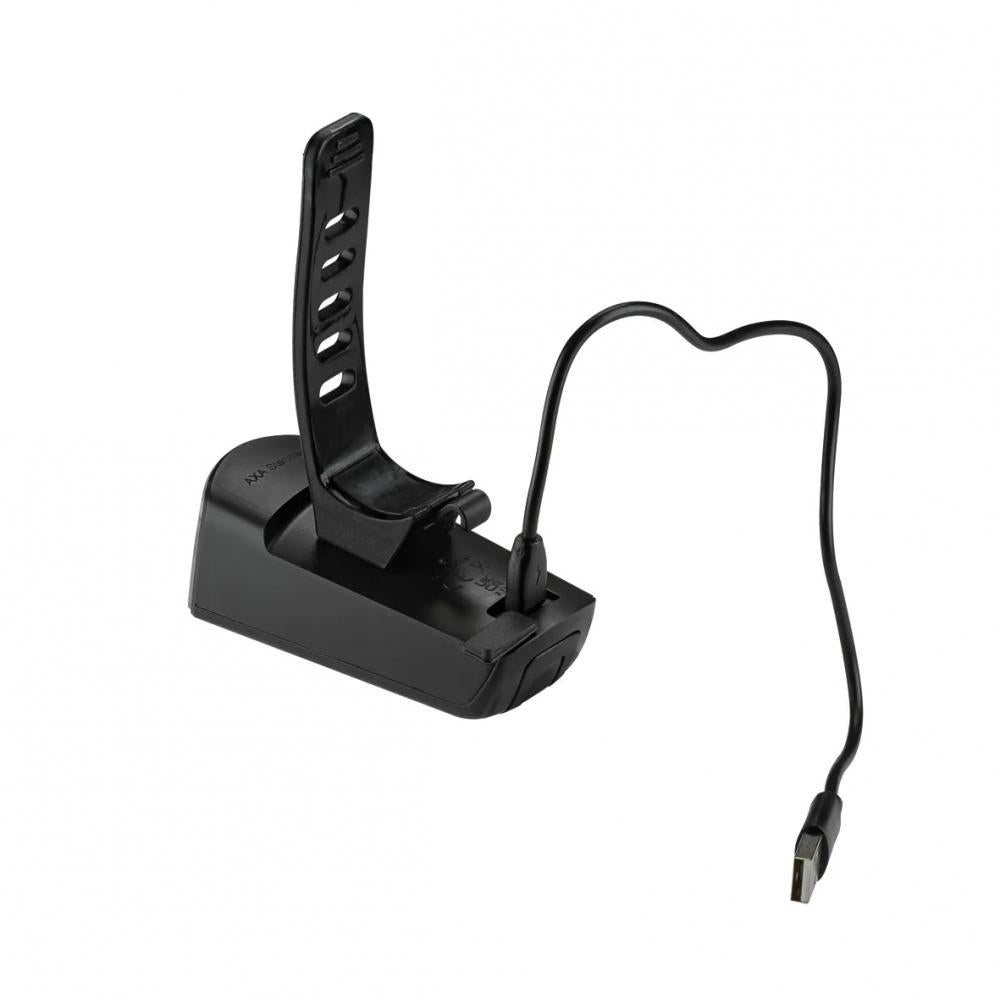 Axa DWN FRONT 100 Frontleuchte 100 Lux Schwarz - USB-C wiederaufladbar - Scheinwerfer