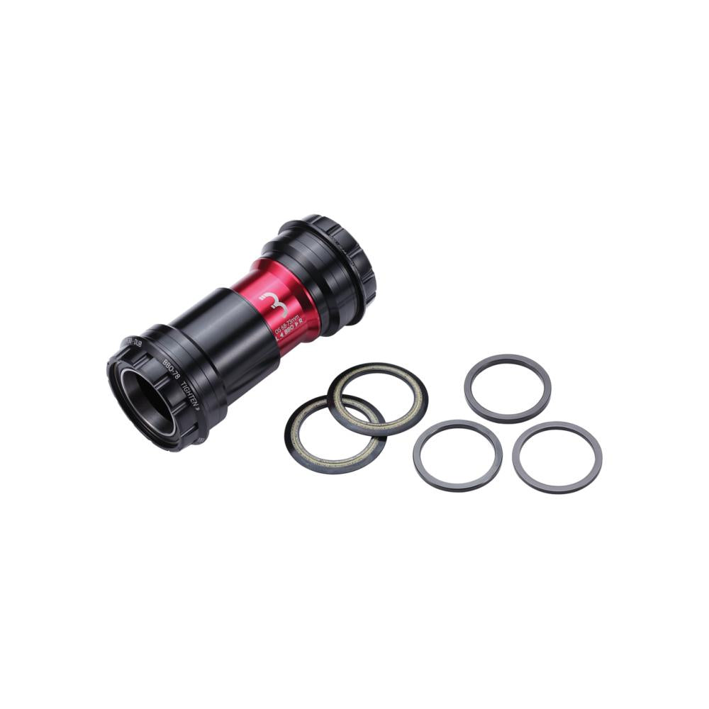 BBB Cycling Tretlager BottomFit DUB PF30 29 mm, OD46 x 68/73 mm Schwarz - leiser Lauf und hohe Steifigkeit