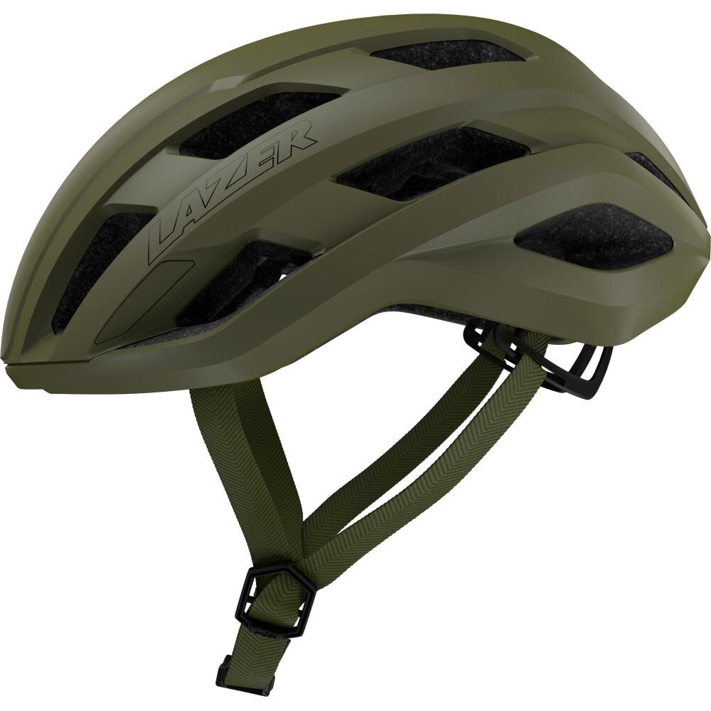 LAZER Helm Strada KinetiCore Road Matte Pine Green S - sicherer Rennradhelm mit Top-Belüftung