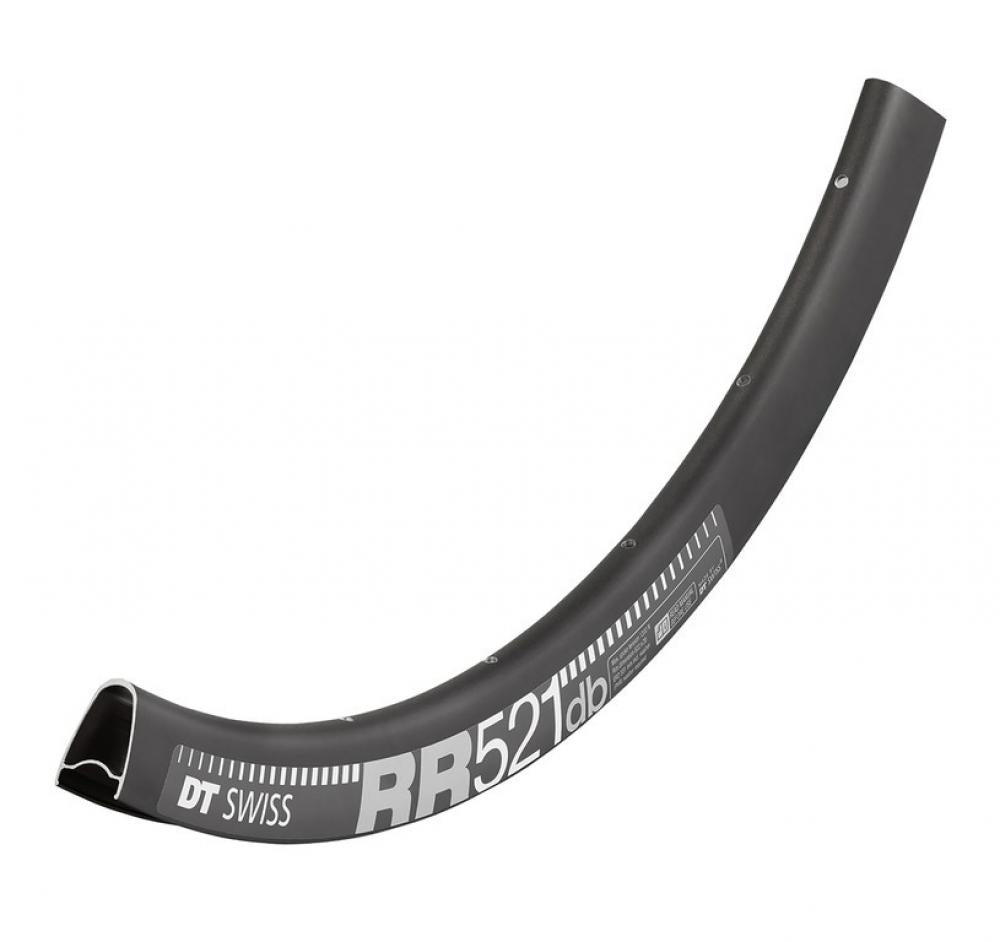 DT Swiss Felge RR 521 Disc 28"/700C 32 Loch Schwarz - robuste Gravel- und Rennradelge
