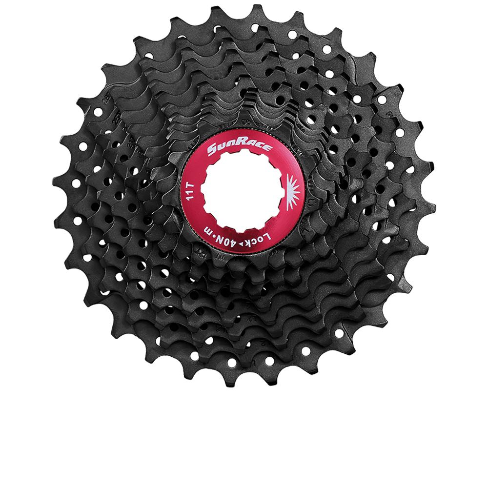 SunRace CSRX11 11-fach 11-34T schwarze Rennrad- & Gravel-Kassette.
