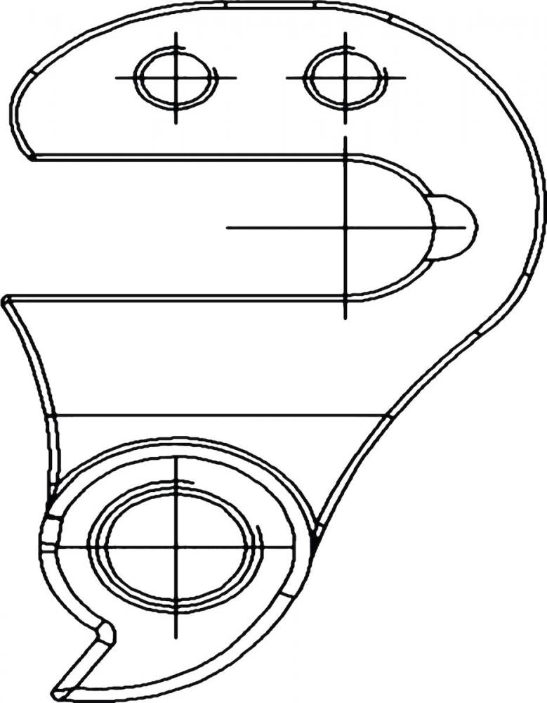MCG Parts Schaltauge DH-019 für Centurion & Merida - Ersatzteil Größe 019
