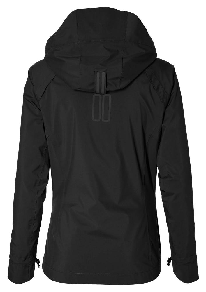 Basil Skane Damen Regenjacke schwarz L - atmungsaktiv & wasserdicht (10.000 WP/MVP) - T-Fabric mit DWR-Beschichtung taillierter Schnitt reflektierend & helmtauglich