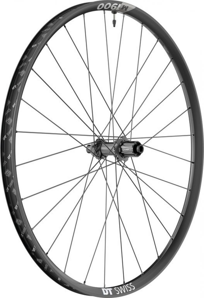 DT Swiss M 1900 SPLINE 29" All-Mountain Hinterrad in Schwarz, robust und leistungsstark.