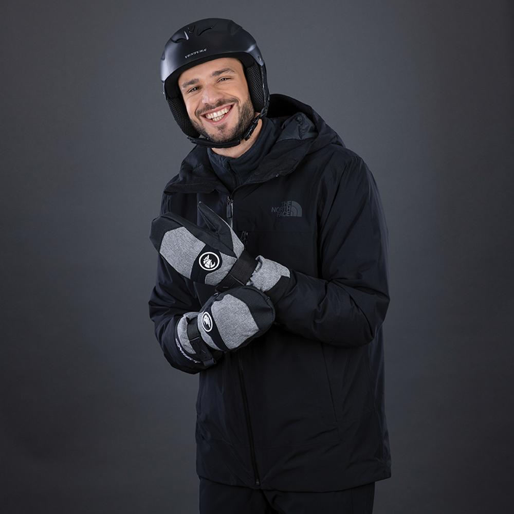 CHIBA Board Mitten - wasserdichte Primaloft-Fäustlinge mit Handgelenkschutz, Größe 10,5