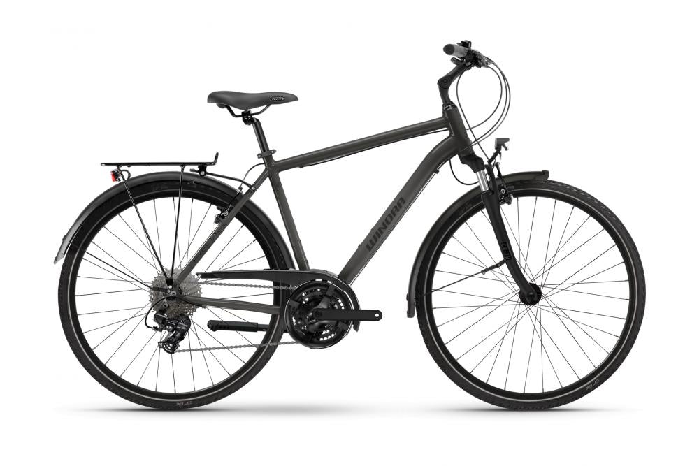 Winora Domingo X21 High Trekkingrad 28 Zoll 21-Gang Shimano TX800 Stahlfedergabel 40 Millimeter V-Brake urban slope glossy 56 Zentimeter