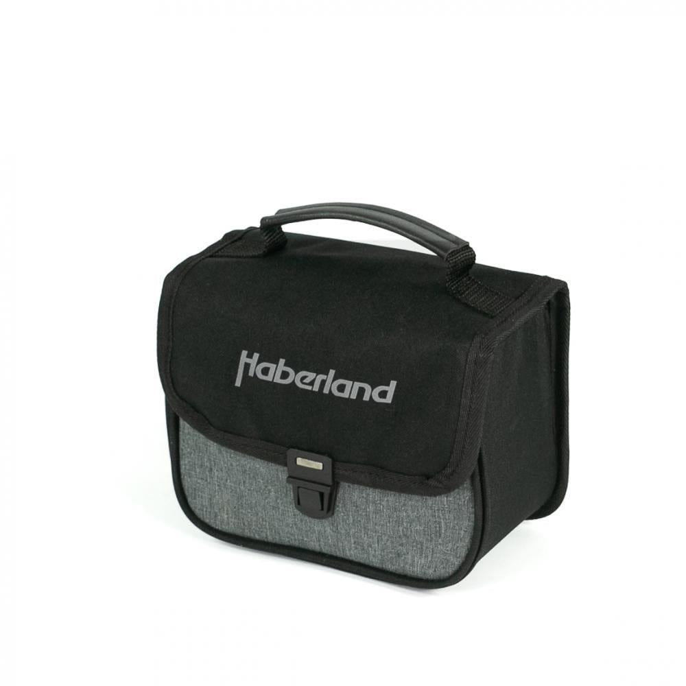 Haberland Lenkertasche 2l Einsteiger schw./silber - kompakte Fahrradtasche für Alltag und Tour