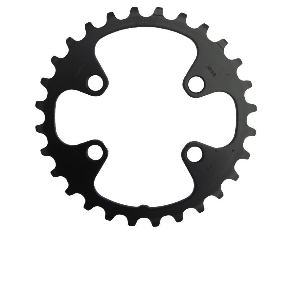 SHIMANO Kettenblatt DEORE FC-M6000-2 26 Zähne, schwarz, für präzisen Mountainbike-Antrieb auf anspruchsvollen Trails.