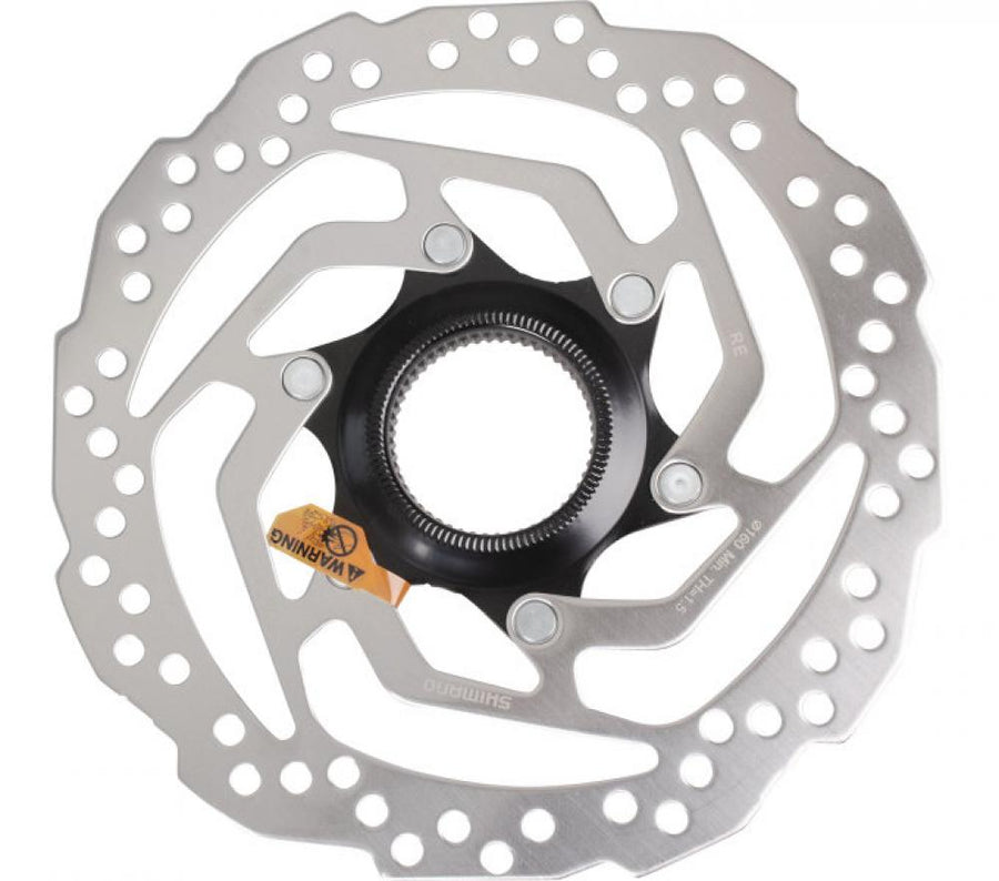 Silberne Shimano SM-RT10 Centerlock Bremsscheibe 160mm für Fahrrad-Scheibenbremsen